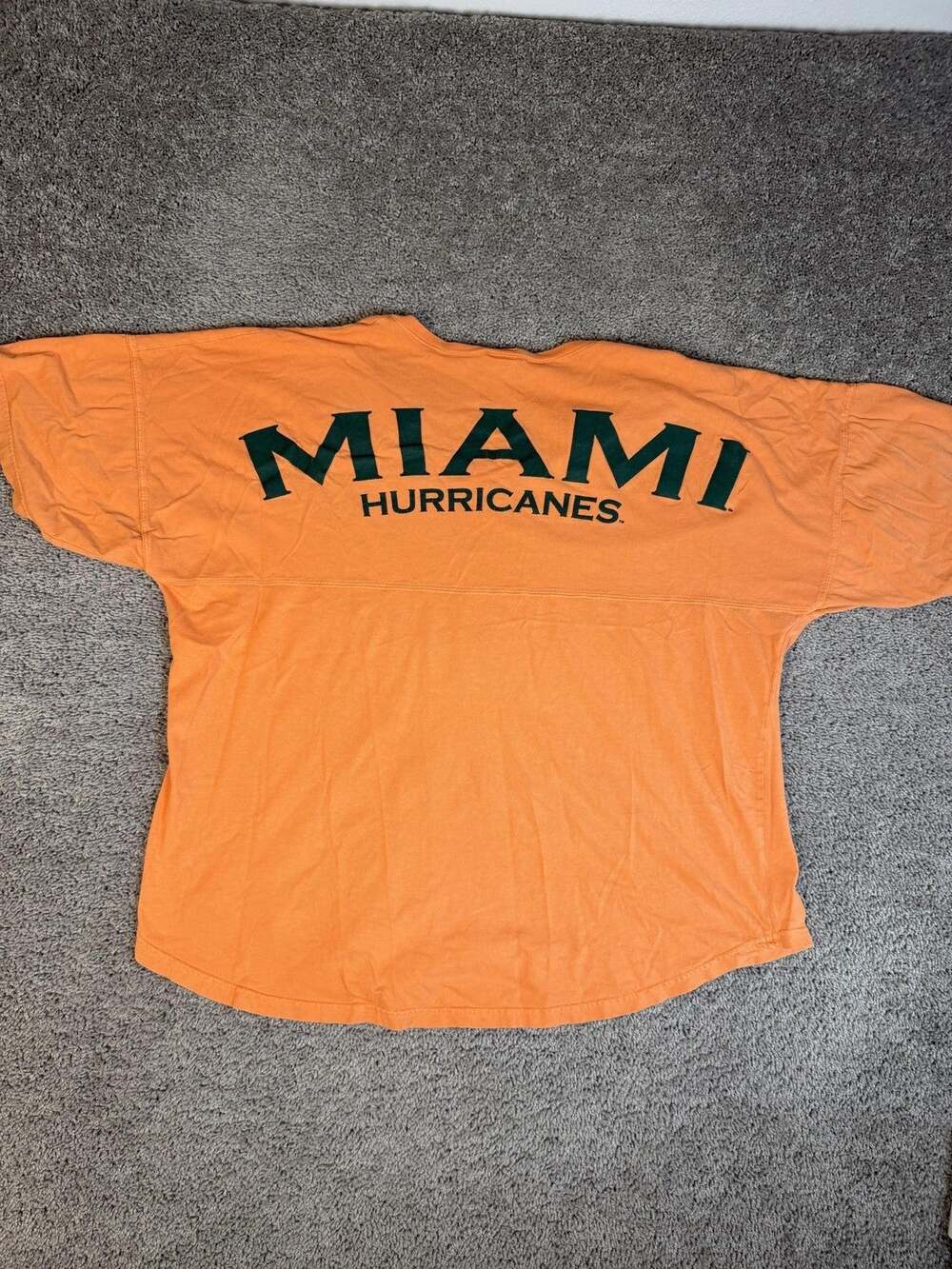 Miami Hurricanes Shirt Mens 2XL Orange Spirit Jersey NCAA Football Team Apparel